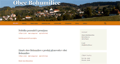 Desktop Screenshot of bohumilice.cz