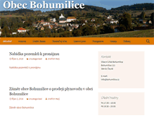 Tablet Screenshot of bohumilice.cz